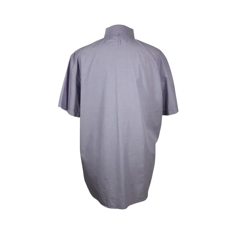 Banana Republic men's soft‎ wash light purple short sleeve button down shirt XL